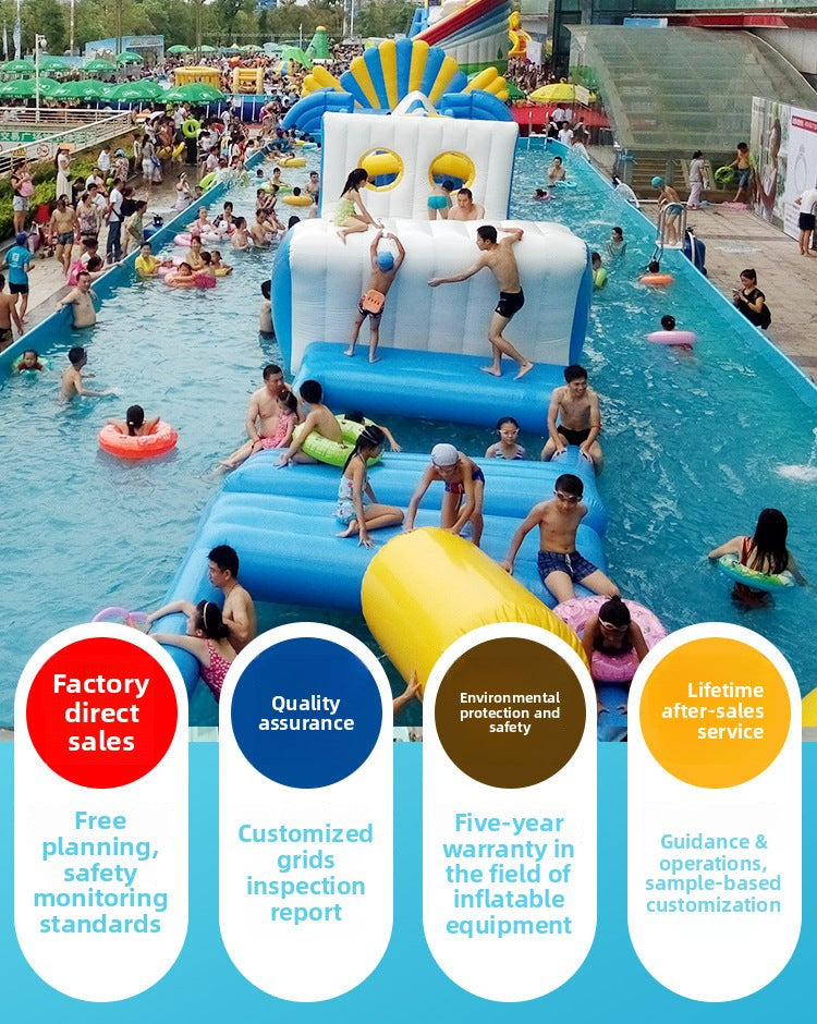 Water Park Obstacle Course Water Challenge Water Park Attractions for Adults and Children Water Park Amusement Park Manufacturer
