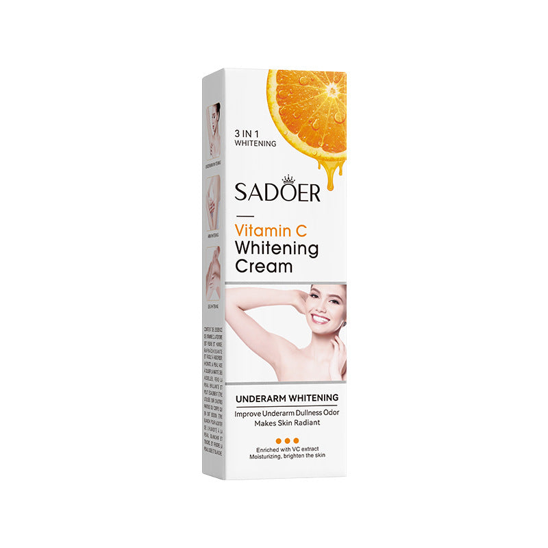 Full English VC Armpit Whitening Cream SADOER Dimension C Even Skin Tone Body Cream  Foreign Trade Wholesale