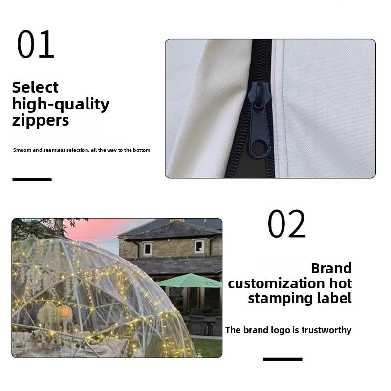 Outdoor Influencer PC Spherical Tent Hotel Dome Homestay Luxury Round Terrace Bubble House Starry Sky Transparent Tent