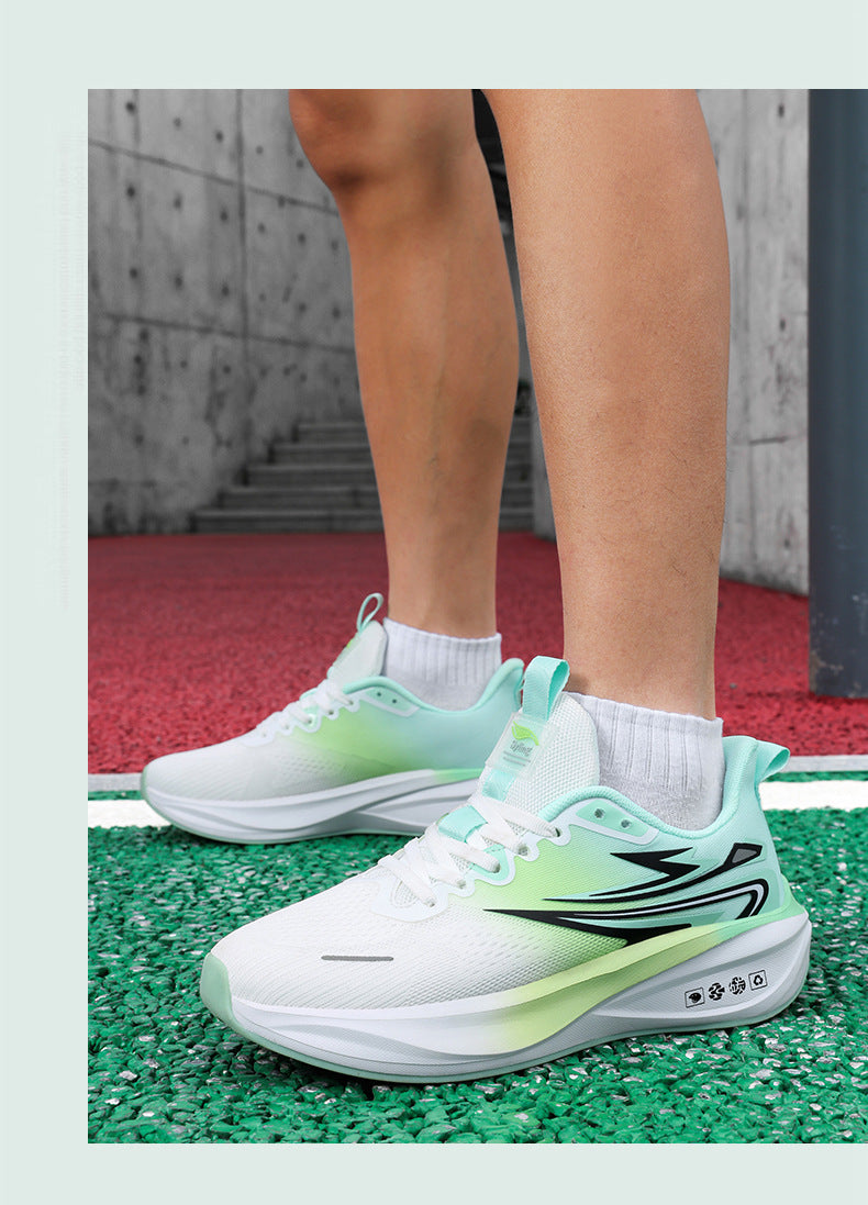 Summer New Fashion Trend Men's Casual Shoes High Elastic Cushioning Youth Running Shoes Jacquard Breathable Sports Shoes