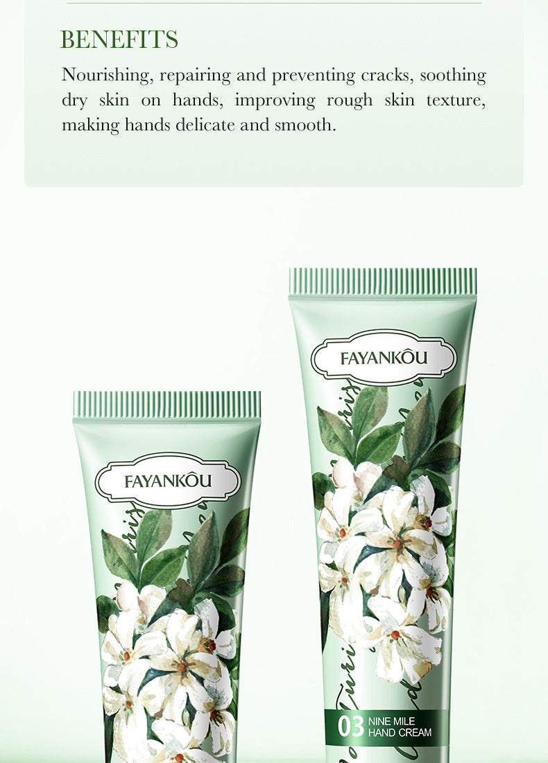 Full English Plant and Fruit Hand Cream FAYANKOU Moisturizing Autumn and Winter Anti-Dry Crack Hand Cream  Foreign Trade Wholesale