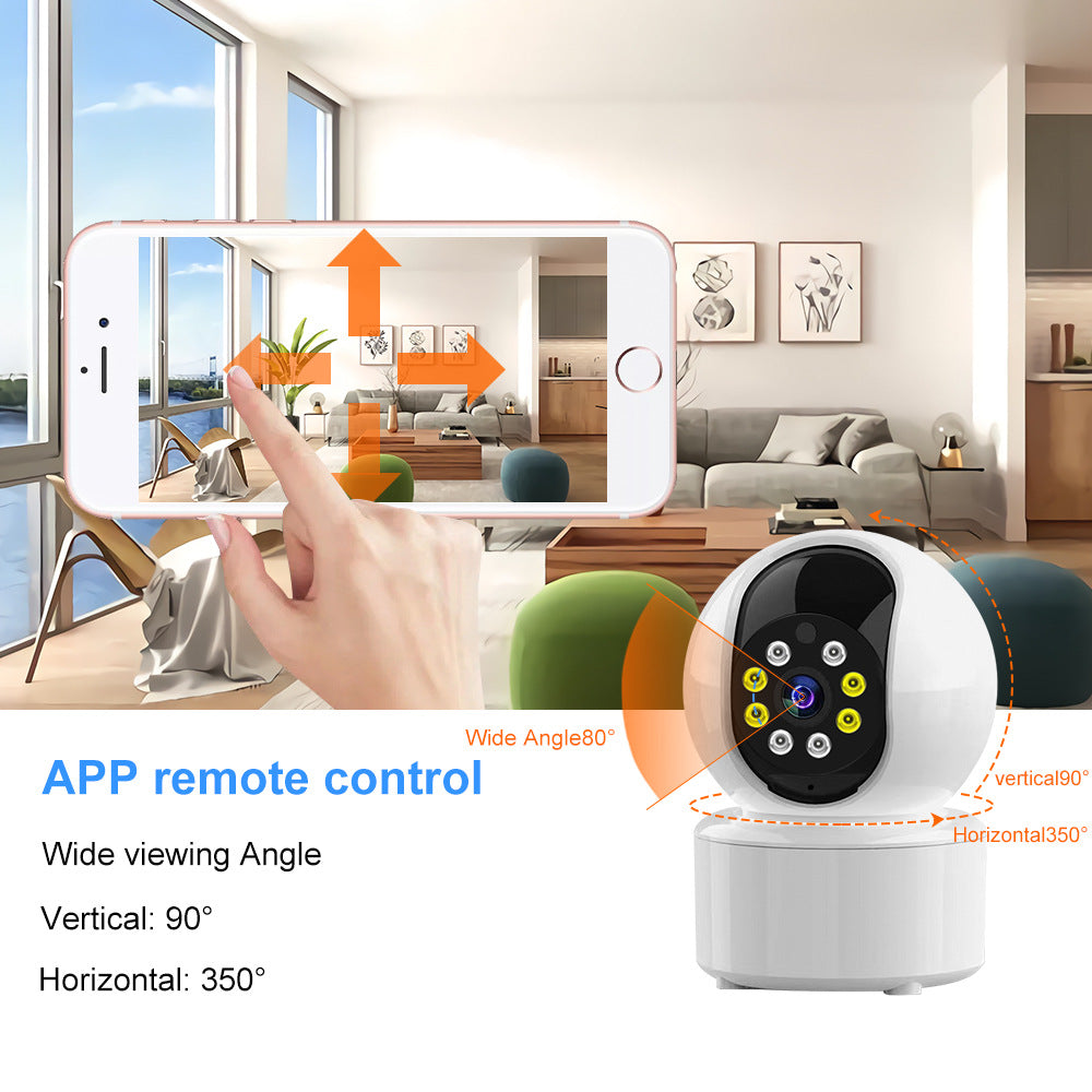 Factory Wholesale V380Wireless Camera Head Shaking Machine WiFi Intelligent Dual Light Night Vision Full Color Monitor