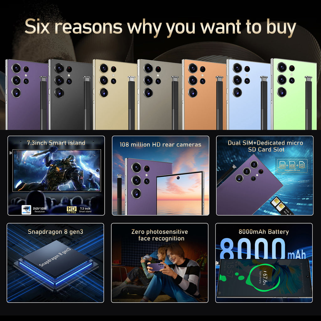 Exclusive Supply S24 Ultra Large Screen Smartphone16+1T Source Factory Direct Sales(Popular)