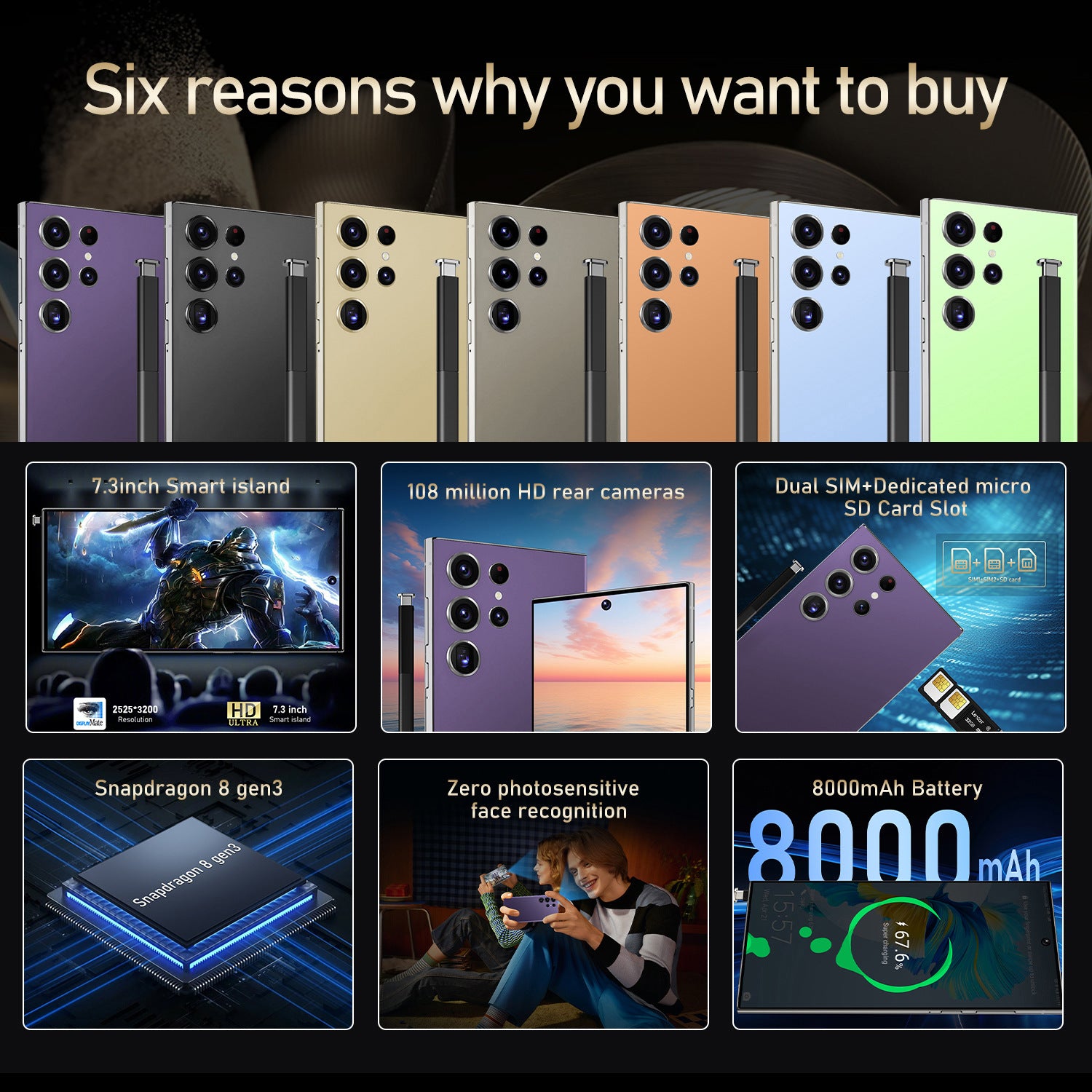 Exclusive Supply S24 Ultra Large Screen Smartphone16+1T Source Factory Direct Sales(Popular)