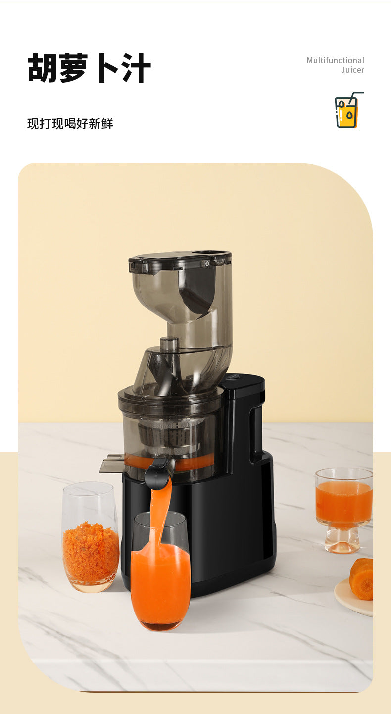 Juicer Household Pulp and Juice Separator Multifunctional Commercial Large Caliber Fruit and Vegetable Juicer