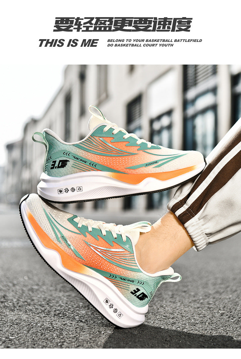 New Summer Lightweight Wear-resistant Men's Running Shoes Carbon Plate Non-slip Sports Shoes Casual Fashion Shoes