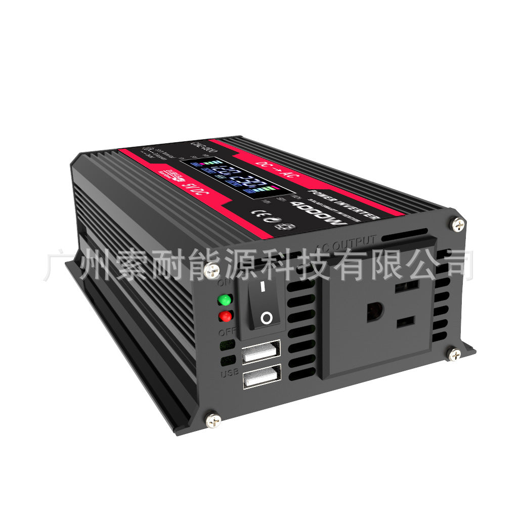 Vehicle Inverter300W 12V Turn110V220V Smart Digital Display Screen car power inverter