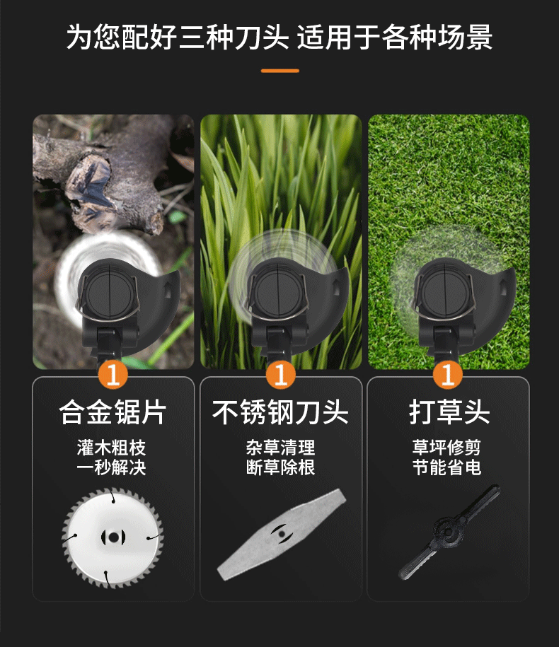Lithium Battery Lawn Mower Weed Eater Rechargeable Household Grass Trimmer Electric Portable Garden Pruner Cordless