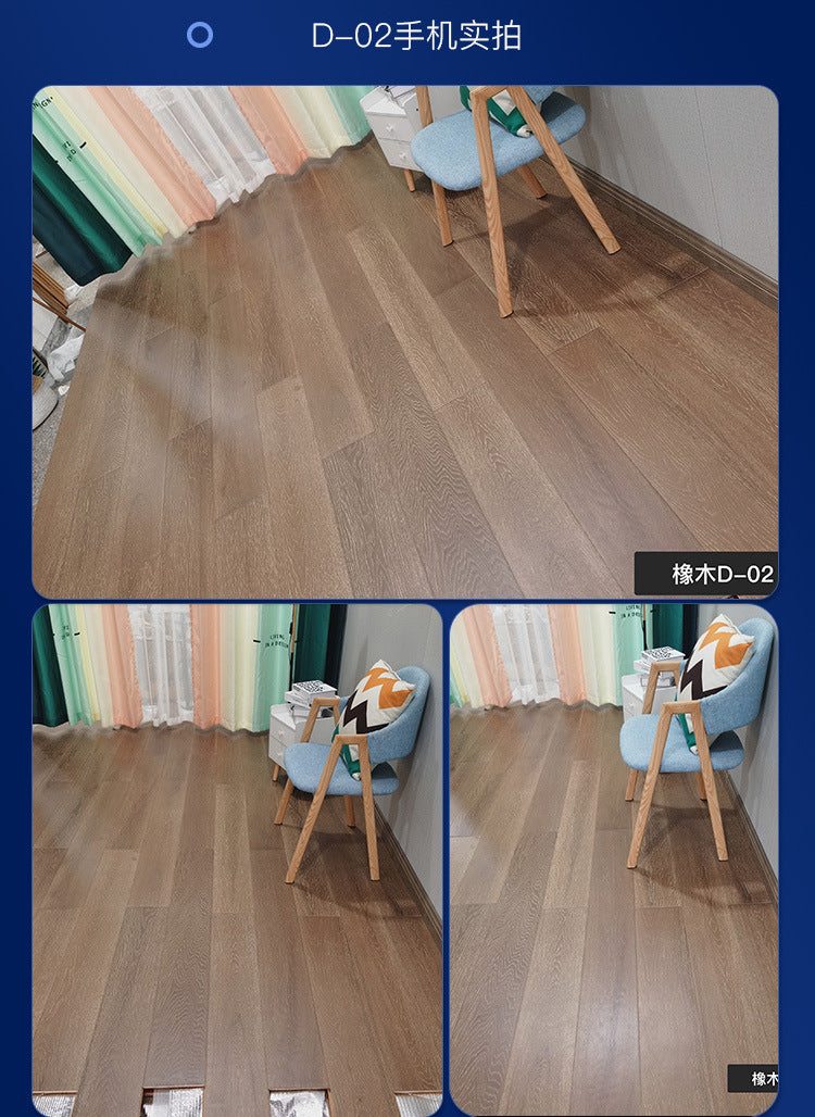 In stock wholesale Door-to-Door Installation Oak Multi-layer Small Knot Locking Solid Wood Flooring Eco-friendly Underfloor Heating Composite Flooring