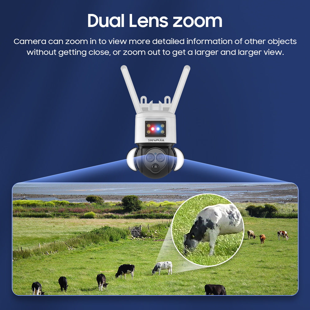 Exclusive Supply4G Solar-powered Camera12Zoom20W Solar Panel Camera24Hourly Continuous Recording
