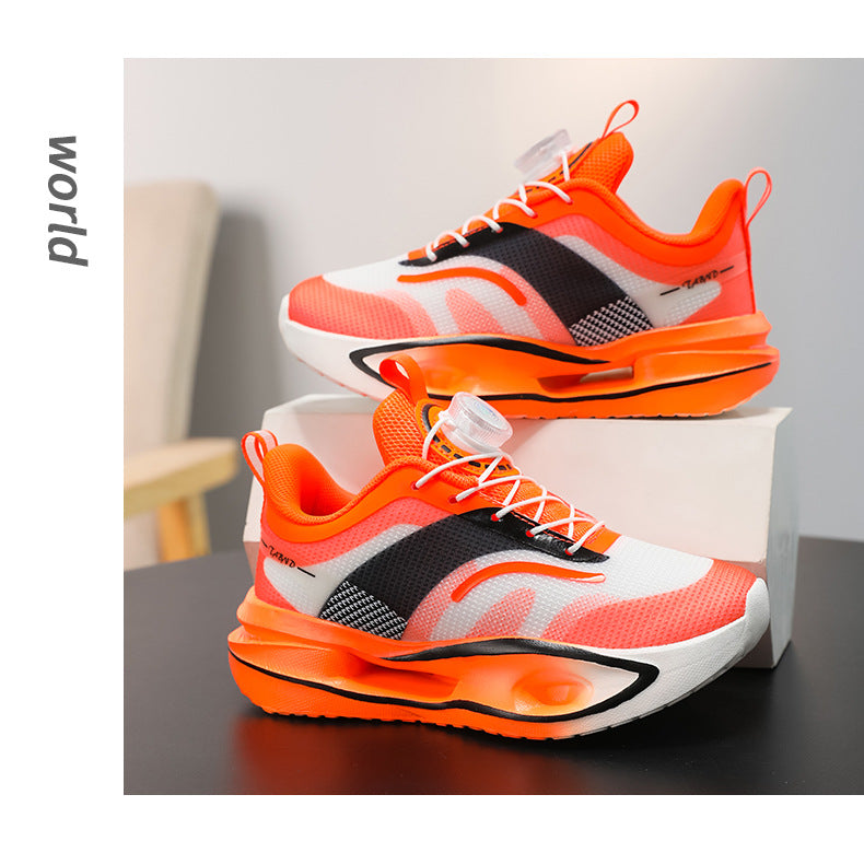 Feiteng5U Children's Shoes Casual Fashion Children's Running Shoes Lightweight Shock Absorbing Boys' Shoes Anti-Slip Wear-Resistant Sports Shoes