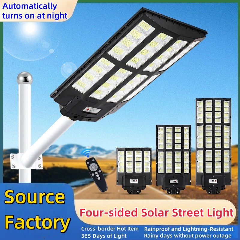 Solar Street Light Automatically Turns on After Dark, Rainy Day Power Supply, Ultra Bright Waterproof Household Solar Light