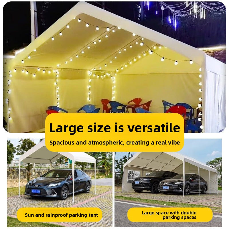 Customizable Advertising Internet Celebrity Tent for Night Market Stall Use, Four-Corner Rain Shelter, Sun Protection Car Tent, Outdoor Commercial Sunshade