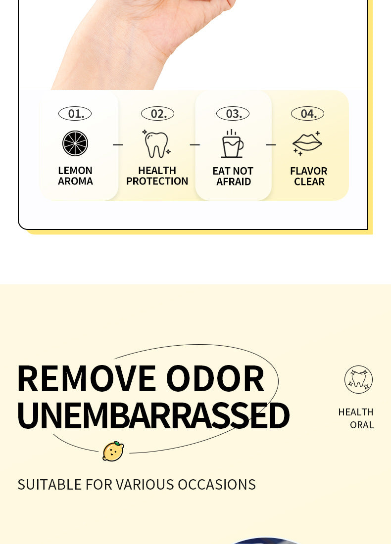 H Full English Mouthwash Box Set SADOER Disposable Portable Oral Cleaning  Wholesale