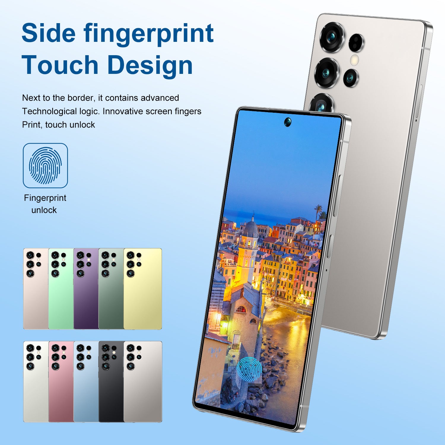 Smartphone S25 Ultra Android7.3Inch Hd Large Screen16+1T Mobile Phone Source Factory