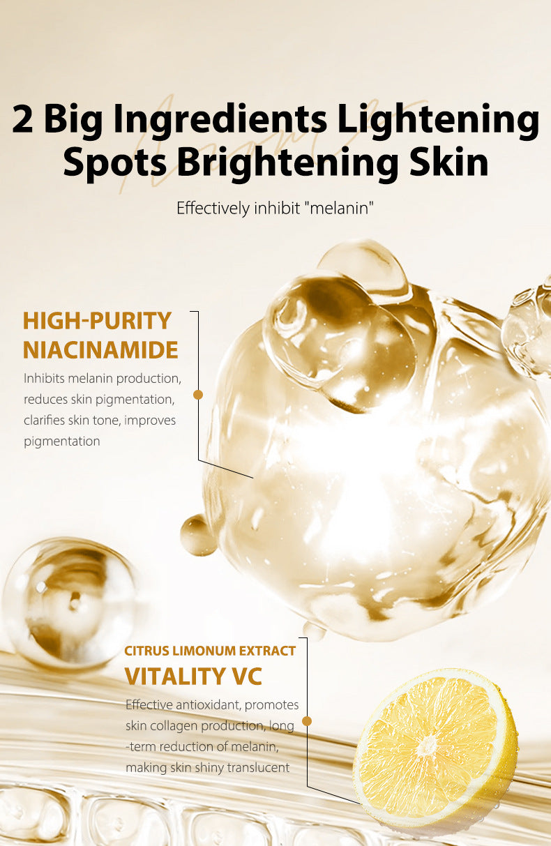 In Stock Full Green Lemon Vitamin VC Essence Niacinamide Facial Essence Export Wholesale