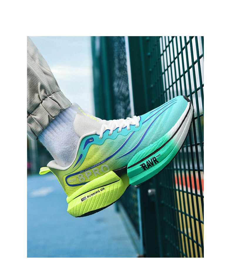 Red Rabbit8pro Carbon Plate Running Shoes Autumn Mesh Ultra-light Breathable Sports Shoes Men and Women Couples All-match Casual Running Shoes