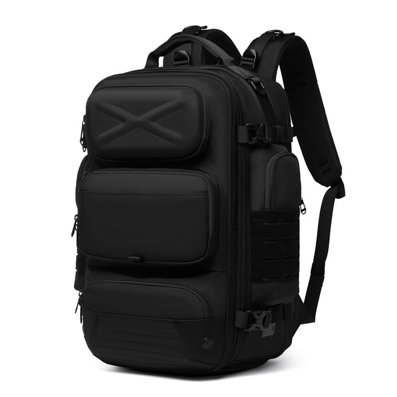 New Men's Backpack Large Capacity Short Distance Travel Backpack Outdoor Commuting Multifunctional Waterproof Tactical Computer Bag