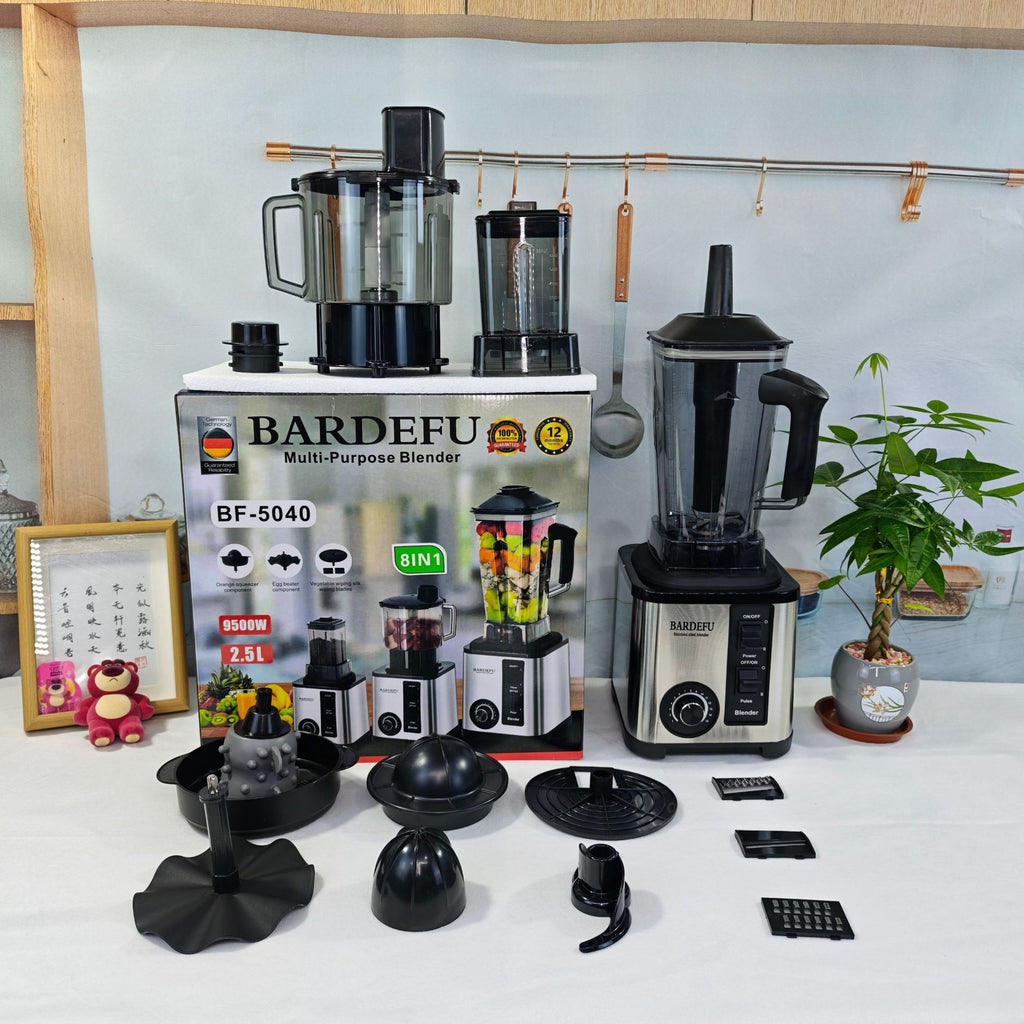 4L8in1blender Stainless Steel High-Power Pure Copper Blender Meat Grinder Ice Crusher Juicer Blender