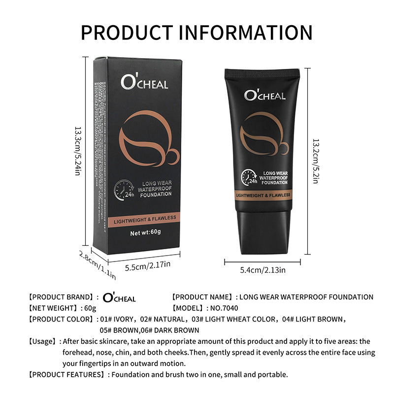 AliExpress Makeup Waterproof Foundation Liquid Acne Scar Dark Circles Concealer Bare Face Primer Yellow Black Skin Foundation Liquid