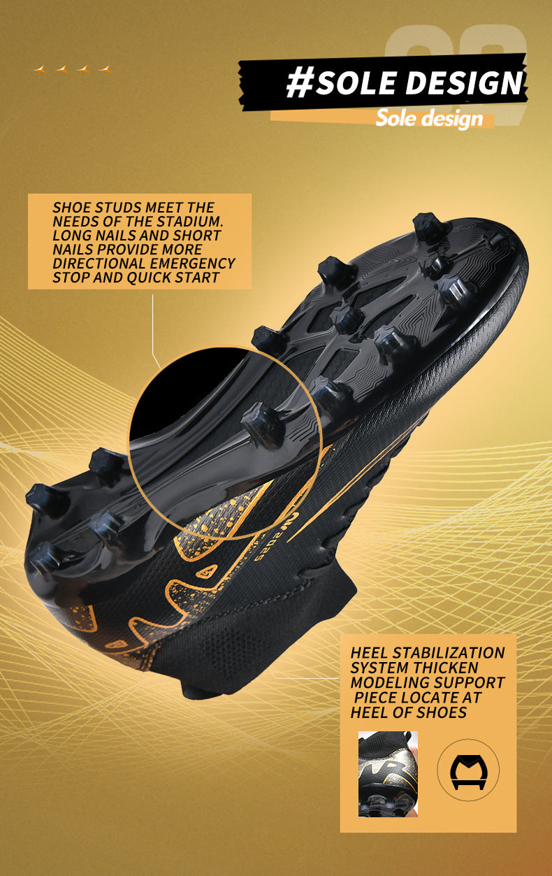 Assassin15Men's Football Shoes for Primary and Secondary School Students and Teenagers AG Spike tf Broken Nail Adult Competition Training Shoes