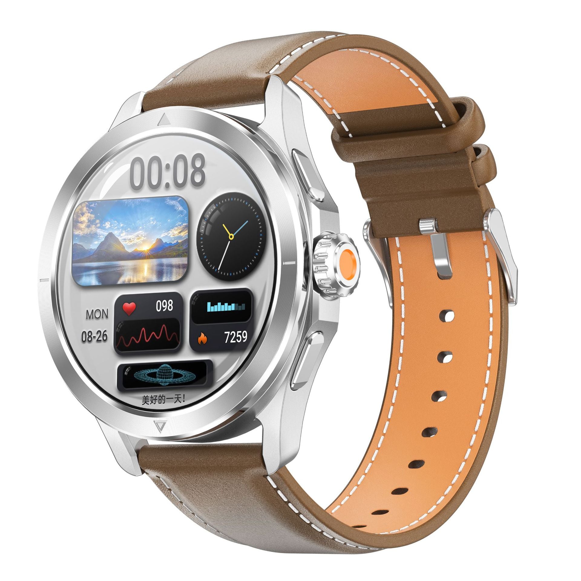 S4 Ultra Smart Watch Bluetooth Call True Heart Rate Step Count Sleep Monitoring Compass Motion Tracking Three-Proof
