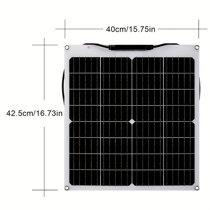 Hot Selling 40w18v Flexible Solar Panel Photovoltaic Power Generation Set Household Energy Storage Matching Portable Durable