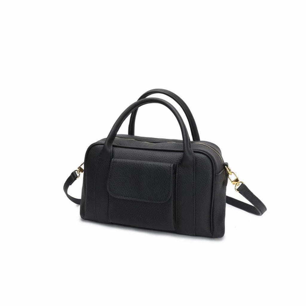 Guangzhou Luggage2025New Top Layer Handheld Cowhide Boston Bag Large Capacity High-end Handbag Crossbody Genuine Leather