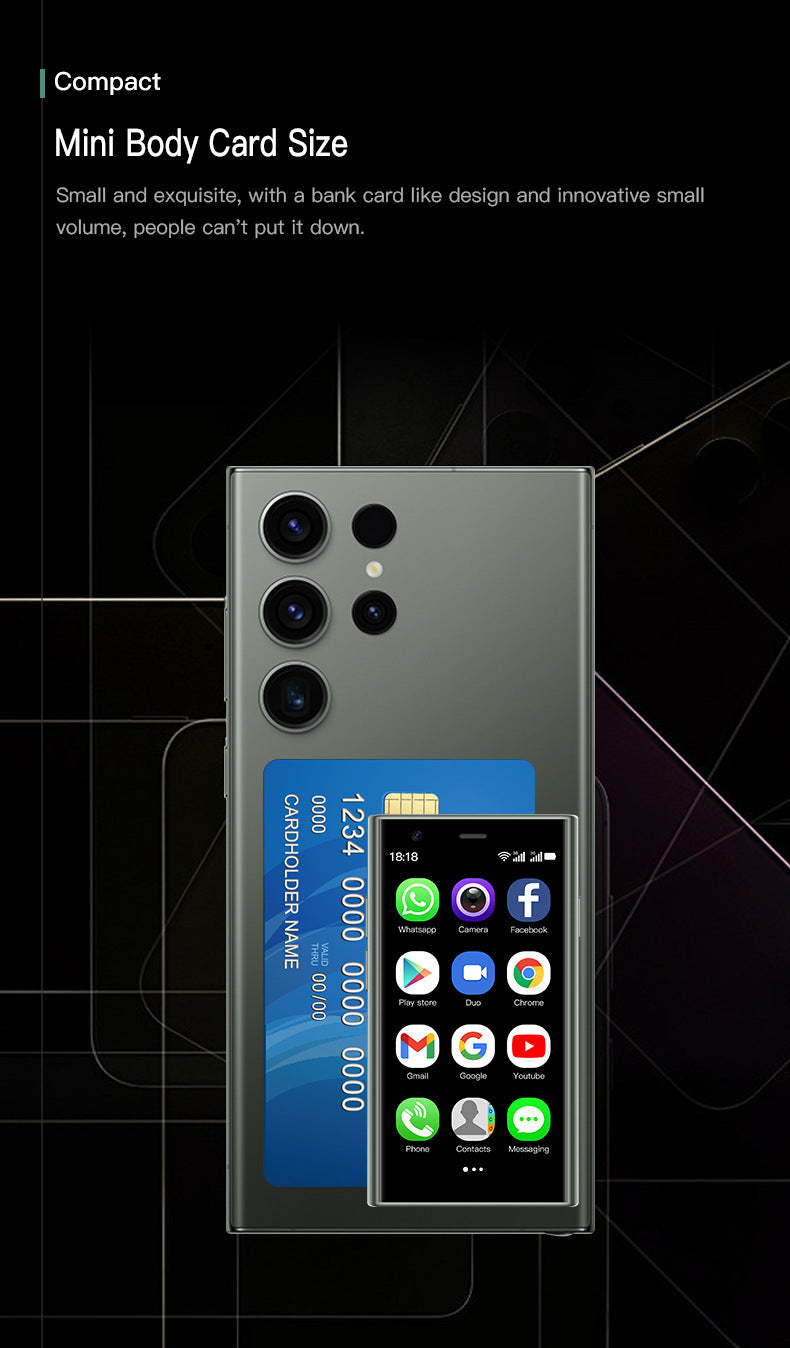 Sono S23pro Ultra Small Mobile Phone Google Store Quad-Core Traditional Chinese Android Smart Mini Backup Phone