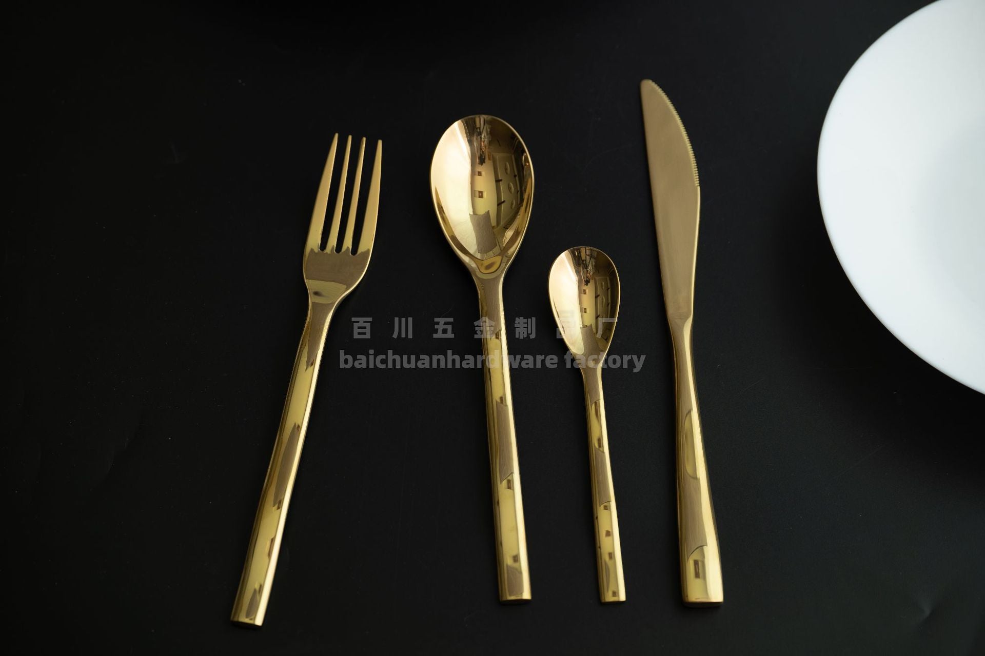 Nordic Style ins304Stainless Steel Steak Knife Fork Spoon Wave Pattern Creative Simple Western Dining Utensils Hotel Supplies Wholesale