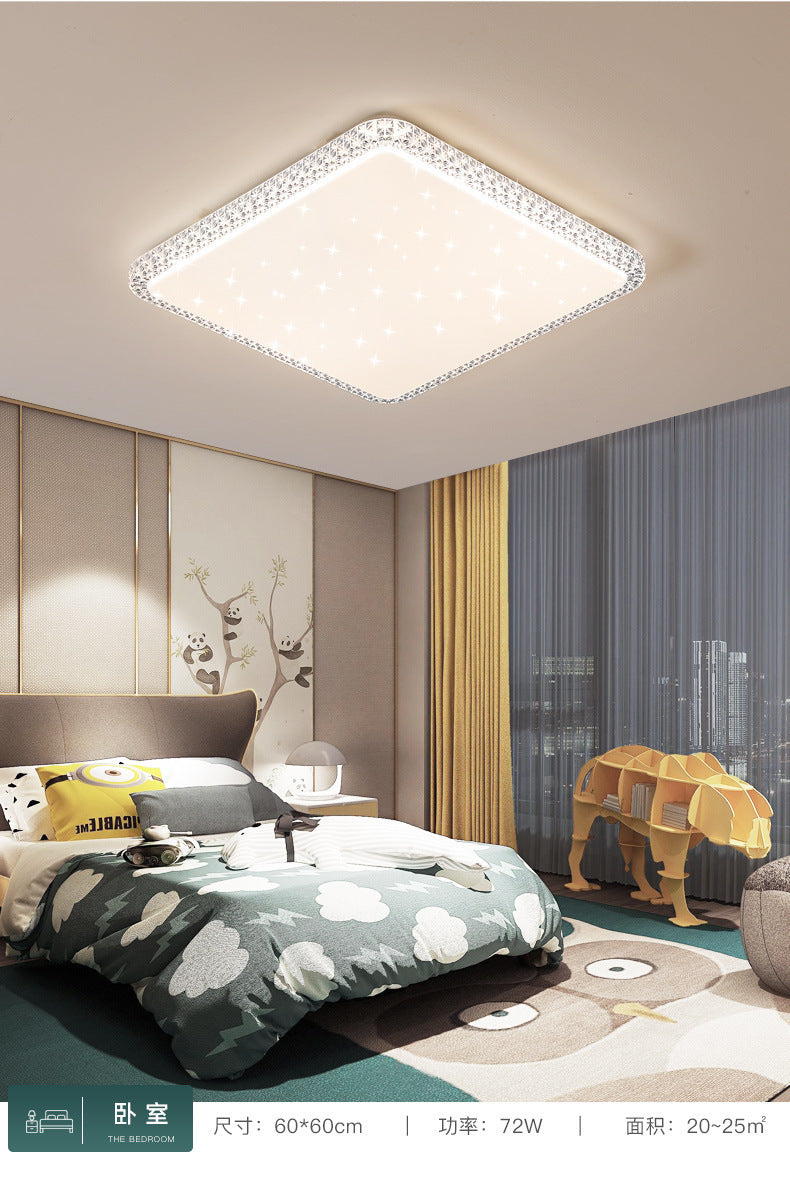 Imitation Crystal New Living Room Lamp LED Ceiling Lamp Master Bedroom Light Fixture Modern Simple Elegant Luxury Hall Main Light