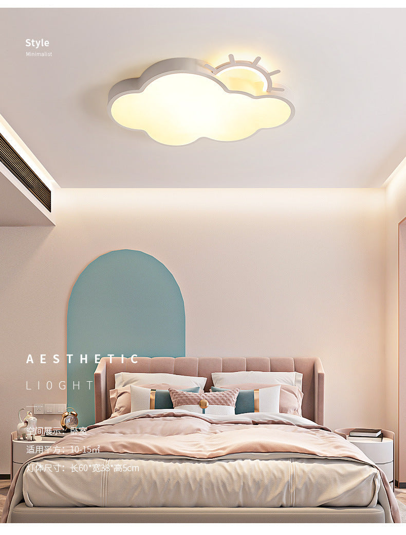 Cloud Lamp Full Spectrum Eye Protection Princess Room Children's Room Bedroom Lighting Personality Ceiling Lamp Modern Simple Cartoon