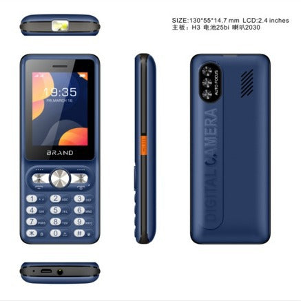 2.4Large Volume Earpiece with Camera Factory Dual SIM Button Straight Board for Elderly and Students Functional Phone