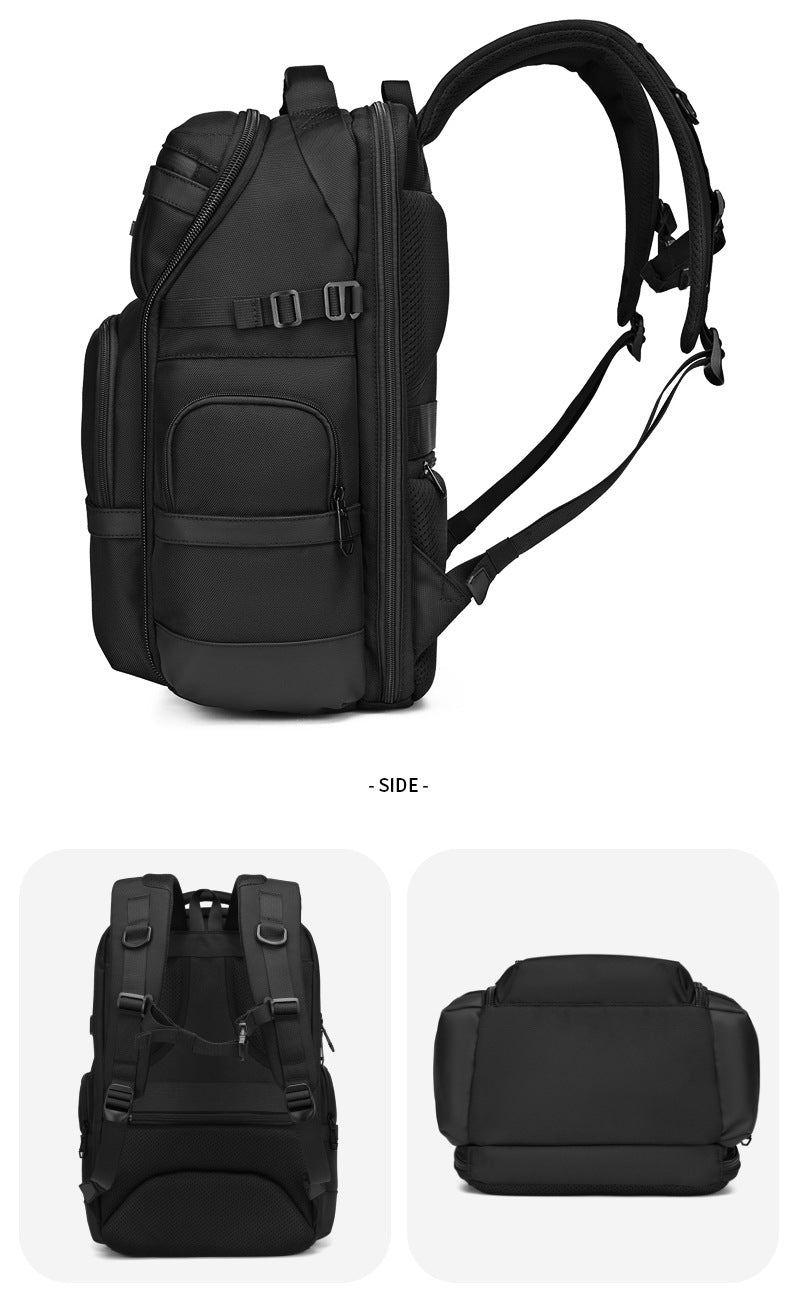 Business Backpack Men's Large Capacity Waterproof Computer Bag Multifunctional commuter backpack with a simple and sophisticated feel