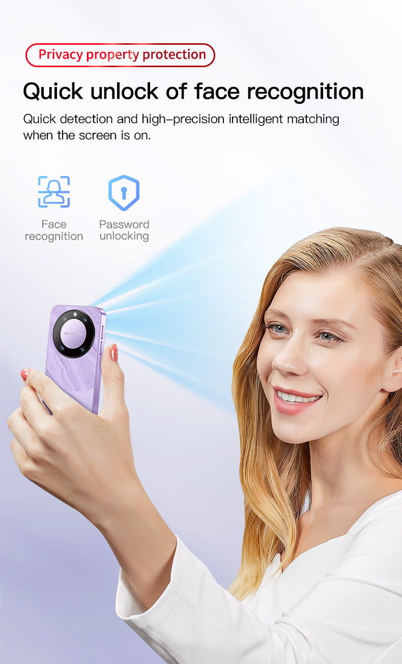 Hot Sale F8 Pro Mini Mobile Phone Dual Sim Quad Core Google Store Android Smart Small Phone(Popular)