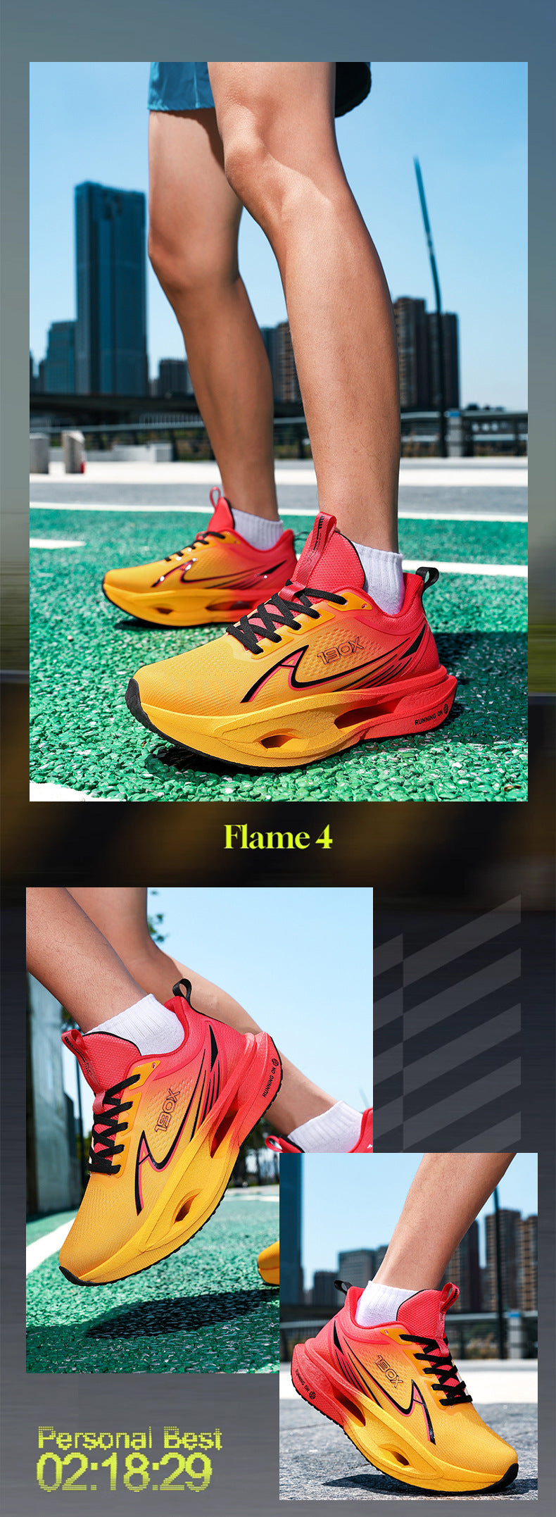 2025New Flying Wing Breathable Shock Absorption Running Shoes Summer Youth Racing Carbon Plate Lightweight Men and Women Sports Shoes