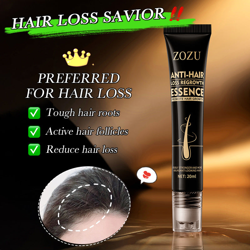 Full English Anti-Hair Loss Serum ZOZU Strengthen Hair Roots Improve Hair Loss Hair Growth Essence  Wholesale