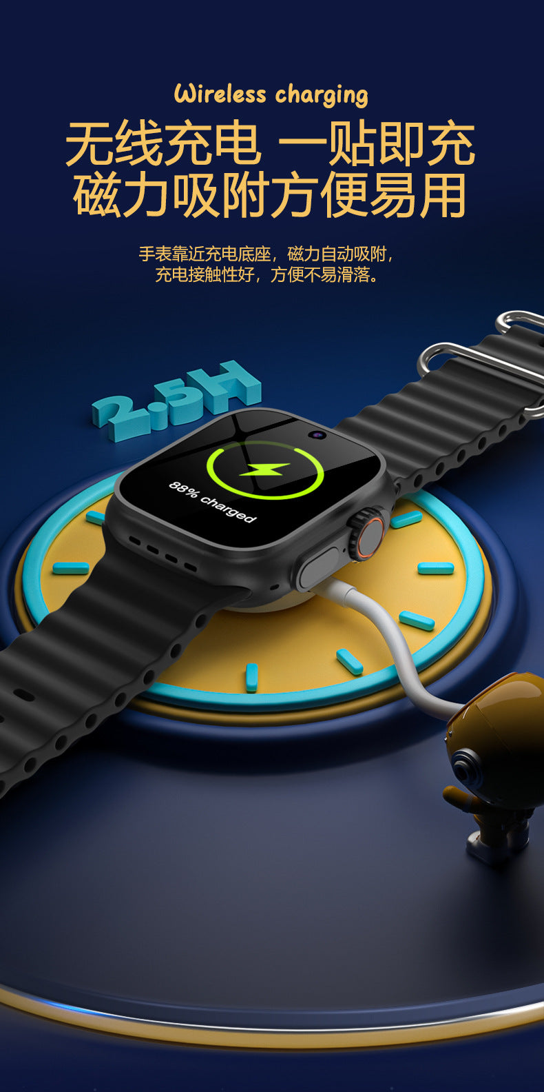 GS37Smart Watch5G Plug-in Card Full Netcom Google Store APP Download Front and Rear Dual Camera Video Shooting