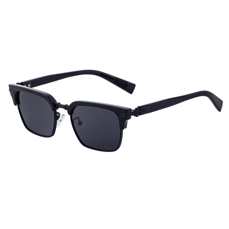 European and American New Retro Polarized Eyebrow Frame Sunglasses Men's Square Frame Sunglasses Men's Glasses Wholesale sunglasses