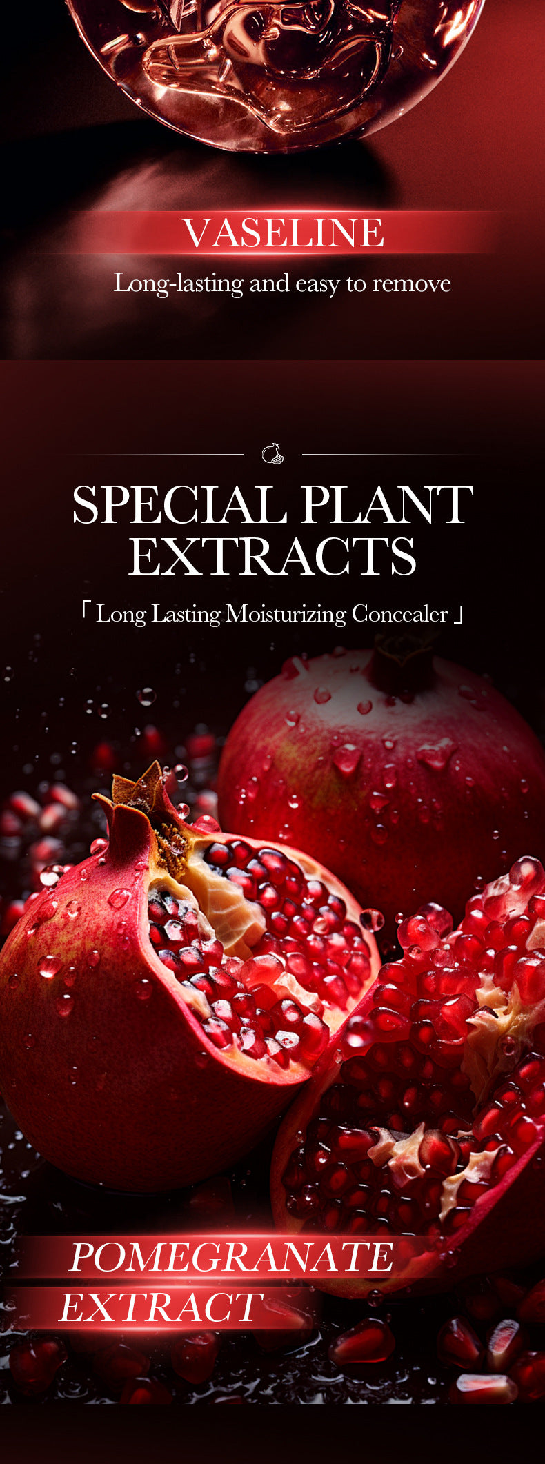 Makeup SADOER Red Pomegranate Concealer Moisturizing Mushroom Cushion Beauty Cream BB Wholesale Cross-Border Foreign Trade Frost