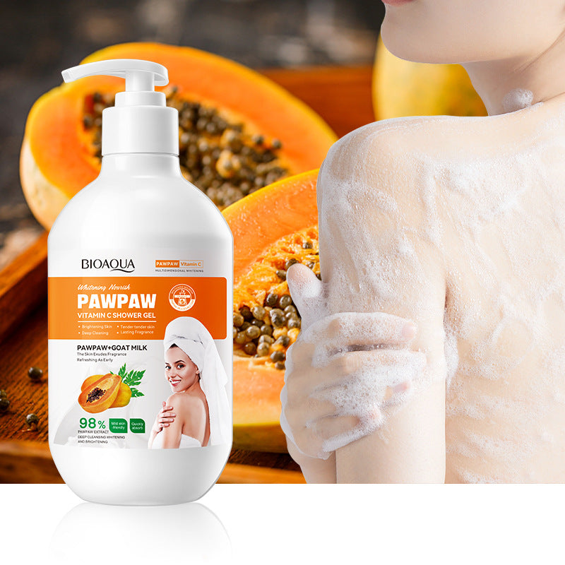 Papaya Body Wash480gBIOAOUA Vitamin C Cleansing and Moisturizing Body Wash Cross-Border Wholesale