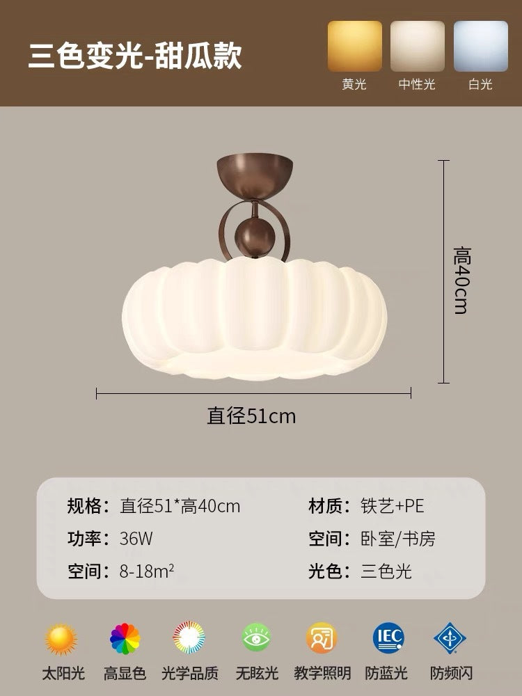 Bedroom Ceiling Light French Vintage Cream Master Bedroom Room Lighting Full Spectrum Eye Protection Modern Simple Study Light