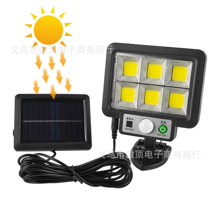 New Solar Split Light Human Body Sensing Wall Light56LED Garden Light Outdoor Waterproof Street Light Garden lamp