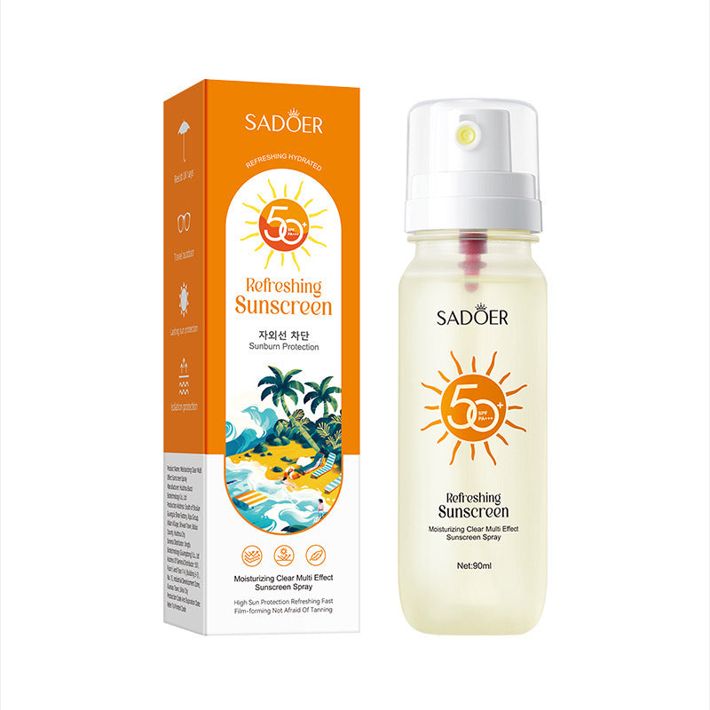 Cross-border Sunscreen Spray Product SPF50+ Anti-UV Sunscreen Export Manufacturer Wholesale