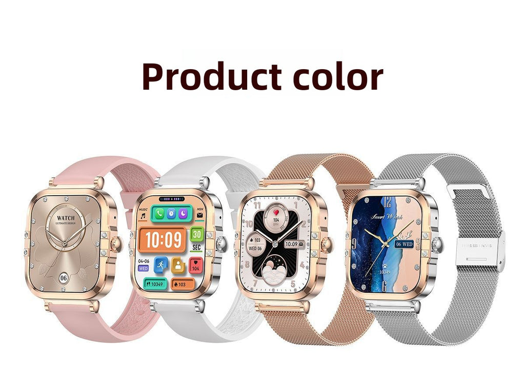 Smart Watch HK82Square AMOLED Screen Lady NFC Reminder sleep monitoring waterproof smart wearable