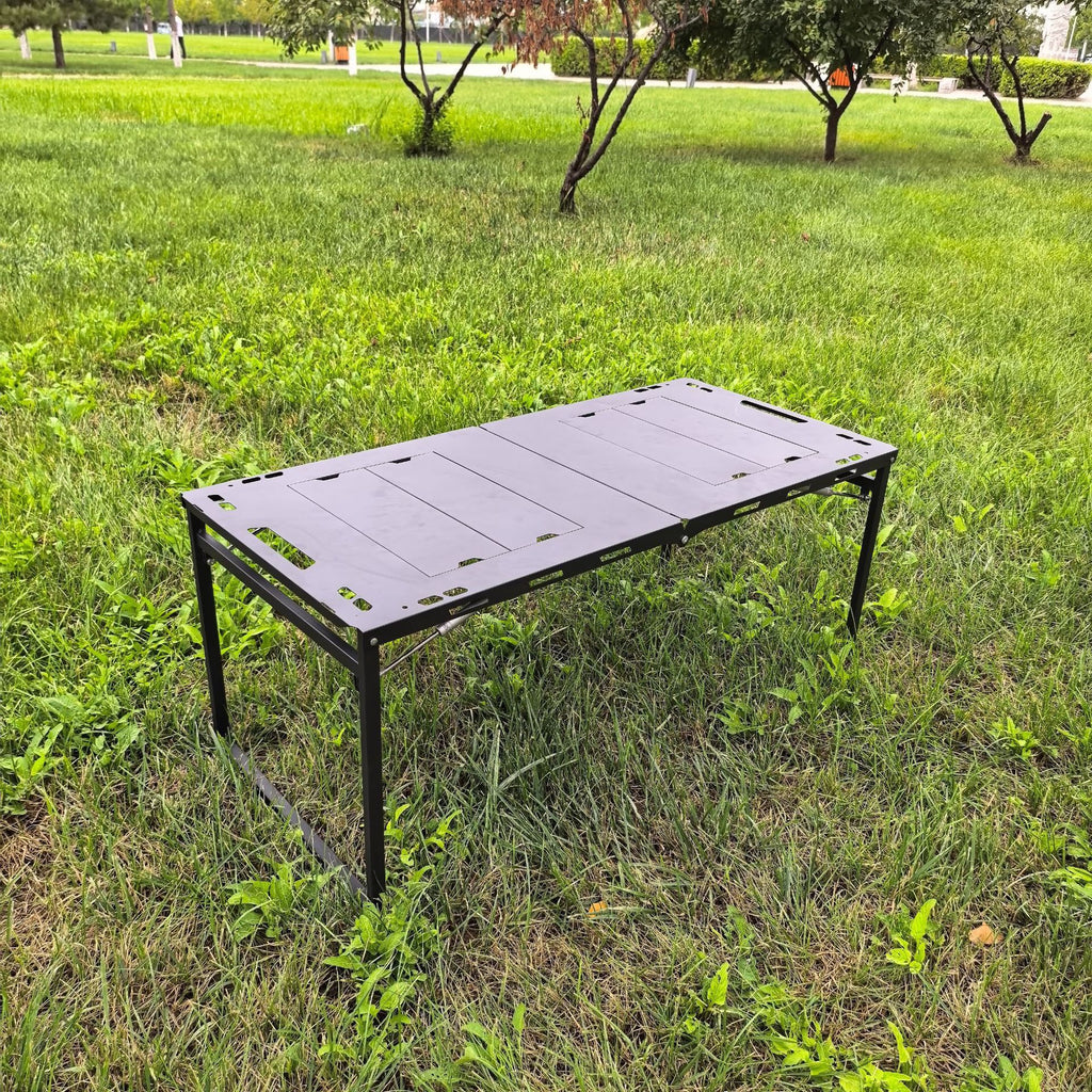 IGT Tactical Table Folding Table Camping Table Outdoor BBQ Hydraulic Rod Table Semi-Automatic Table Integrated Multi-Function Table