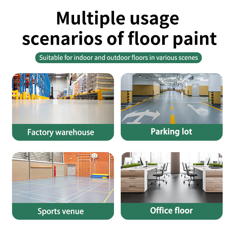 Floor Paint Wear-Resistant Floor Paint Household Factory Workshop Cement Floor Paint Wear-Resistant Indoor Floor Paint Topcoat