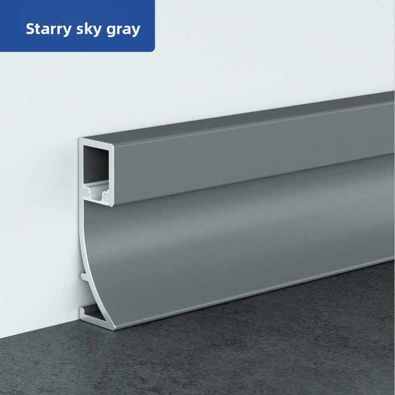 Aluminum alloy luminous baseboard, embedded luminous baseboard LED Aluminum alloy skirting board with light strip