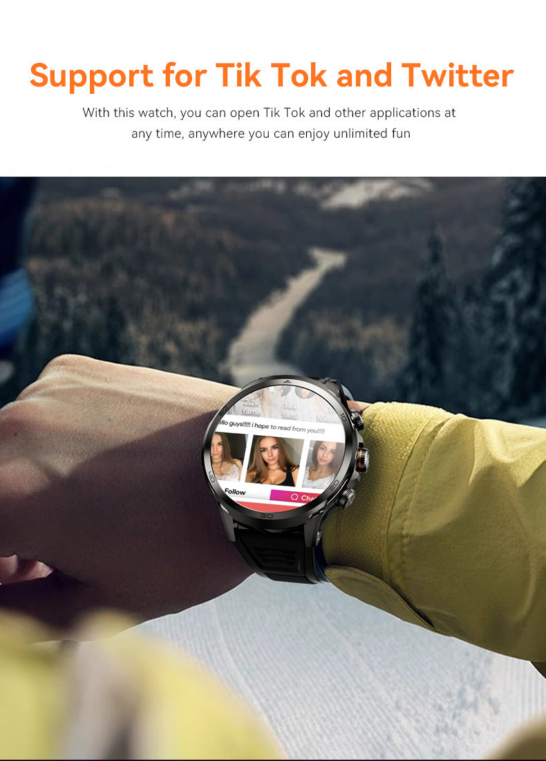 H19Smart Watch5G Global Connect Google Store APP Download Rotating Camera Video Call Photo Shooting Sports