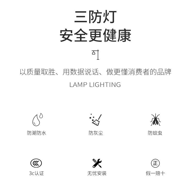 Triple-proof Light led Ceiling Light Ultra-Thin Corridor Aisle Light Modern Minimalist Balcony Light Round Bathroom Kitchen Light